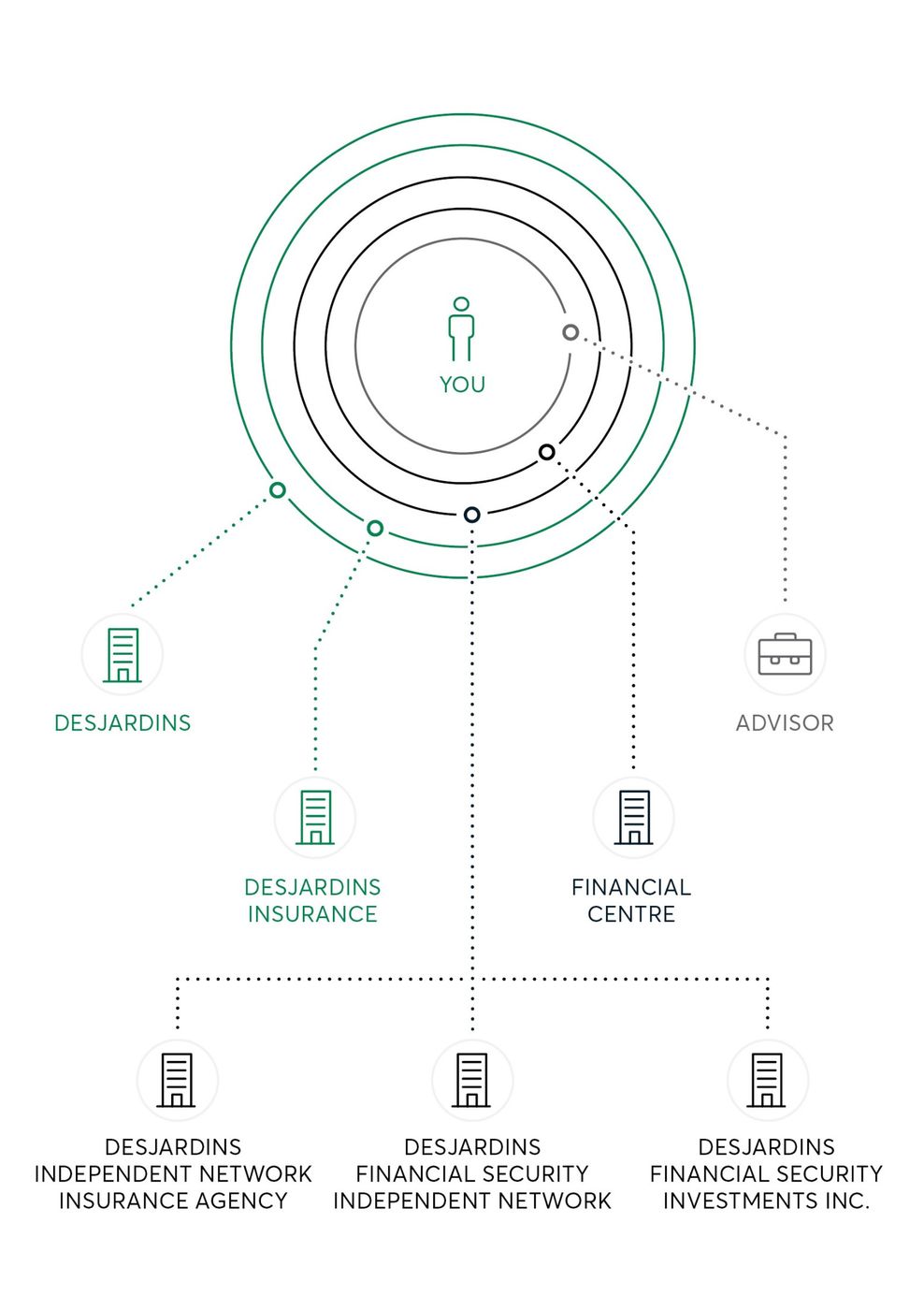 Diagram explaing DFSIN network